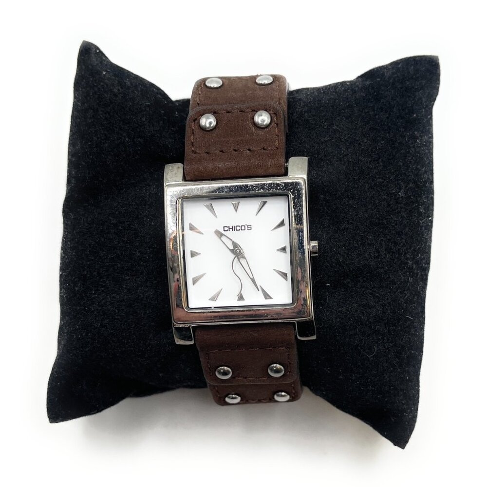 Chico's Brown and Silver Watch